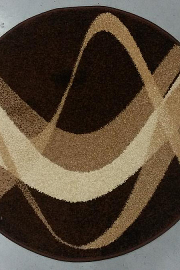 Round carpet BROWN