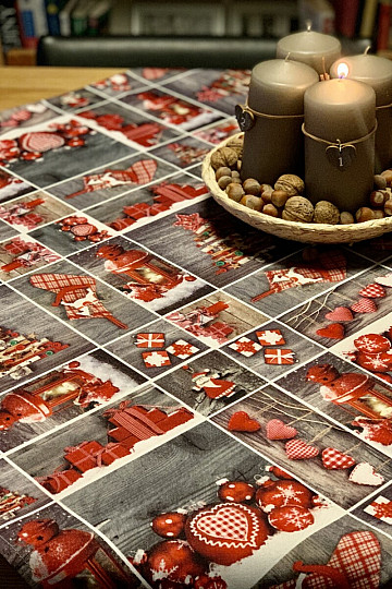 Christmas tablecloth and shawls V149