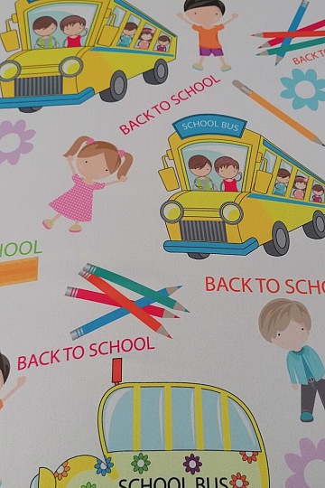 Decorative fabric 10027-03 BACK TO SCHOOL