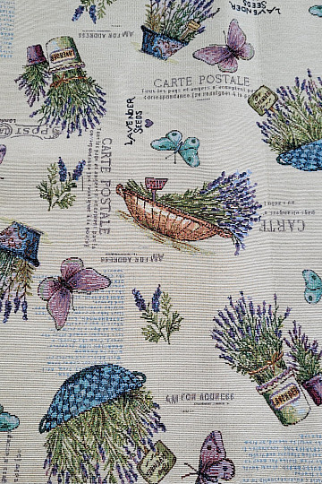 Tapestry fabric LAVANDER GARDEN 2