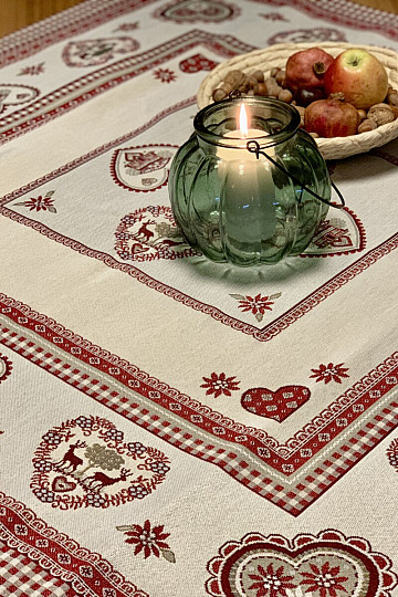Tapestry tablecloth and scarf TYROLIAN ALPS