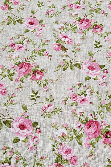 Decorative fabric ROSE EVA cut