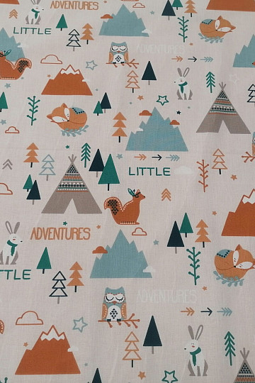 Cotton fabric LITTLE ADVENTURES