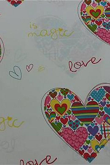 Decorative fabric LOVE