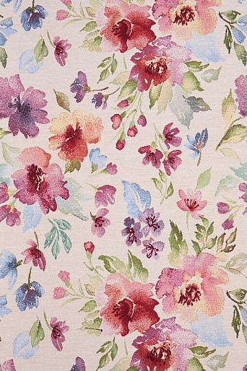 Tapestry fabric PASTEL FLOWERS