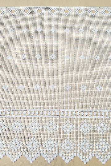 Crocheted stained glass curtain GERSTER 11428