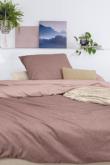 Luxury flannel bedding IRISETTE Koala 60 old pink