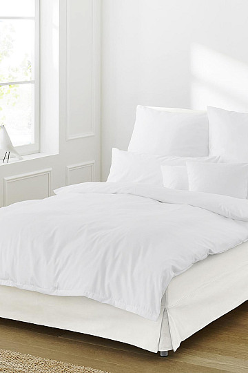 IRISETTE luxury cotton satin Paris white