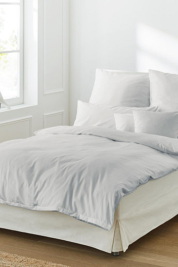 IRISETTE luxury cotton satin Paris light gray