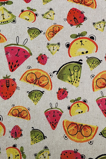 Decorative fabric FRUITS digital print