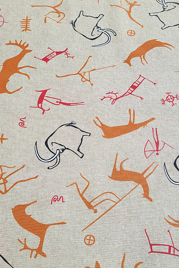 Decorative fabric BUXU mammoths