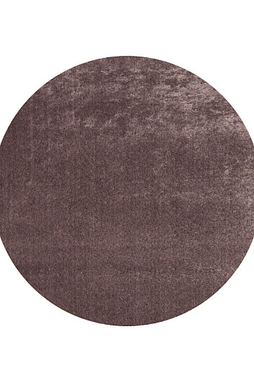 Round rug SHAGGY DOLCE VITA brown