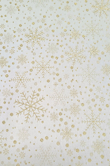 Jacquard deco SNOWFLAKES I gold