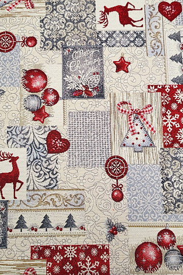 Tapestry fabric MODERN CHRISTMAS