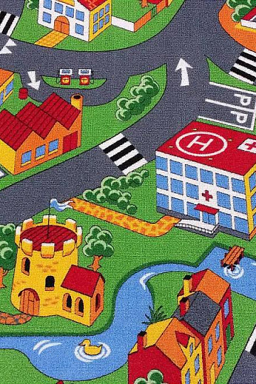 Children's carpet length LITTLE VILLAGE