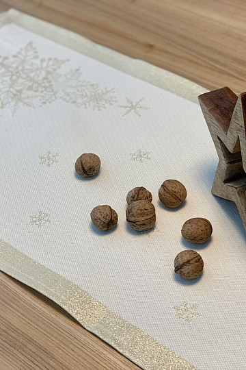Christmas tablecloths and scarves GOLDEN CHRISTMAS