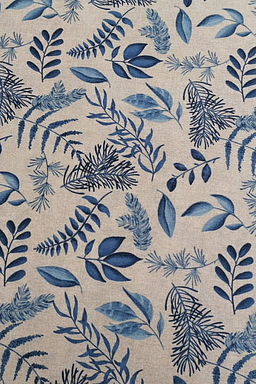Decorative fabric Fern BLUE