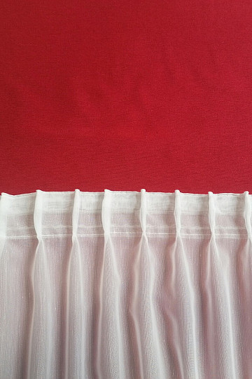 Flaring curtain ribbon 8 cm, 1:1.5