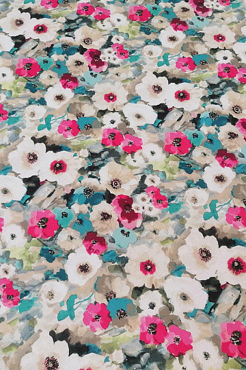 Decorative fabric MONET flowers