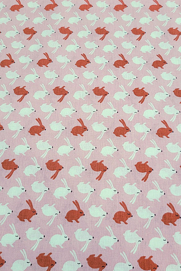 Cotton fabric RABBITS