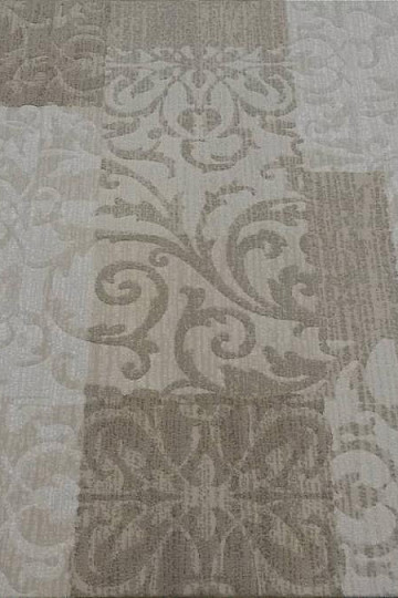modern piece carpet FONTANA green and white