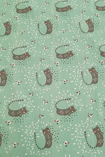 Cotton fabric ITCHY CAT