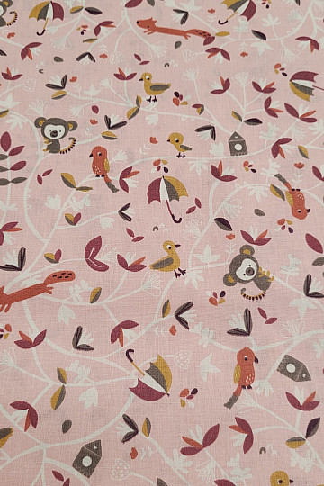 Cotton fabric SAFY pink
