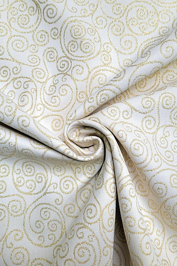 Decorative jacquard fabric FLASH ornament gold