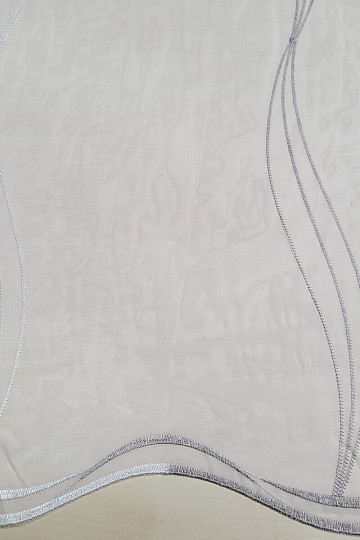 Modern embroidered curtain white coffee - cream GERSTER 556/0840