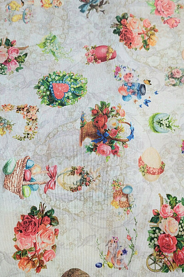 Decorative fabric EASTER ROMANCE