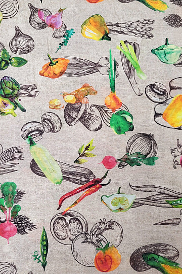 Decorative fabric VEGETABLES