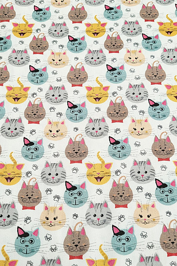 Children's cotton satin CATS digital printing