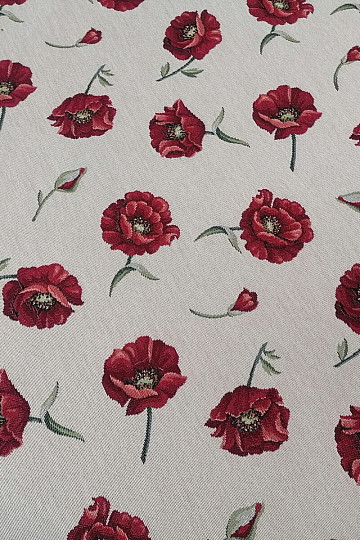 Decorative fabric POPPIES
