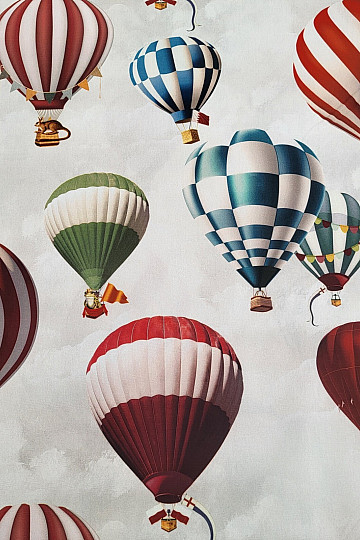 Cotton fabric BALLOONS montgofeire