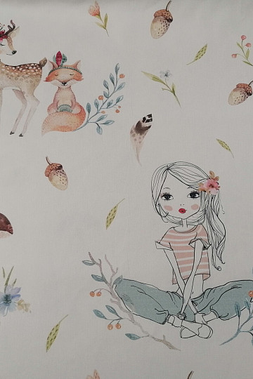 Children's decorative fabric GIRL