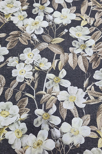 Decorative fabric  LEIRE black