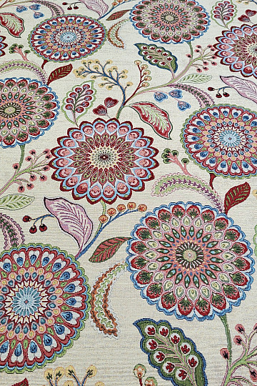ARCADIA MANDALA FLOWERS tapestry fabric