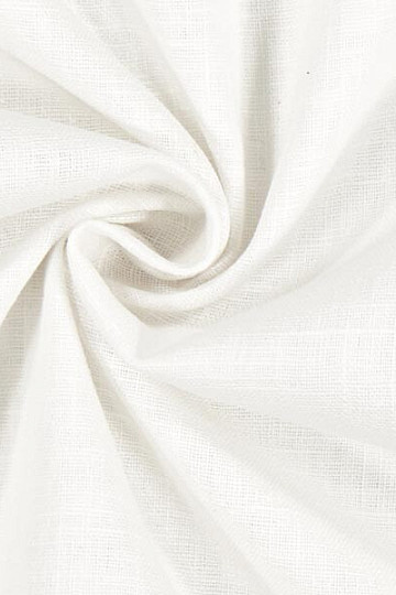 Linen fabric VERONE uni white