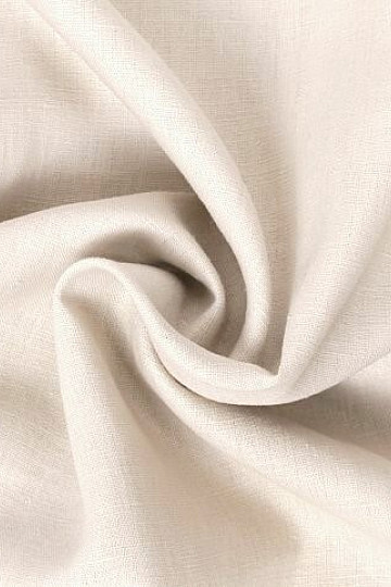 Linen fabric VERONE uni ivory