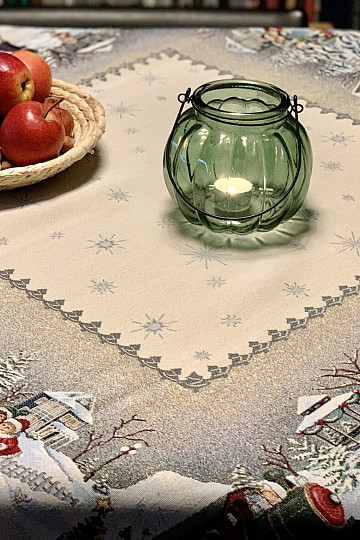 Tapestry tablecloth and scarf WINTER JOY