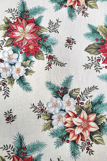 Tapestry fabric CHRISTMAS BOUQUET