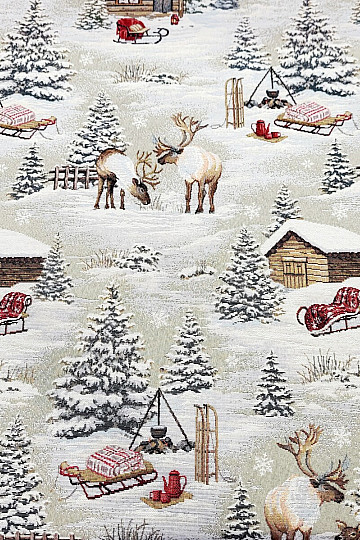 Tapestry fabric WINTER LANDSCAPE