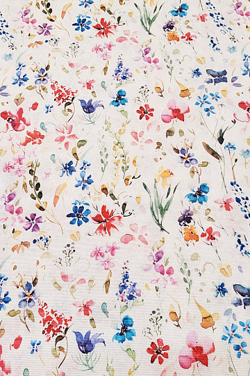 Decorative fabric CALA FLOWERS