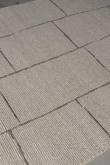 Design woolen carpet PEARL geo