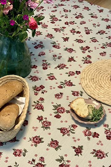Tapestry tablecloth and scarf EDEN ROSES