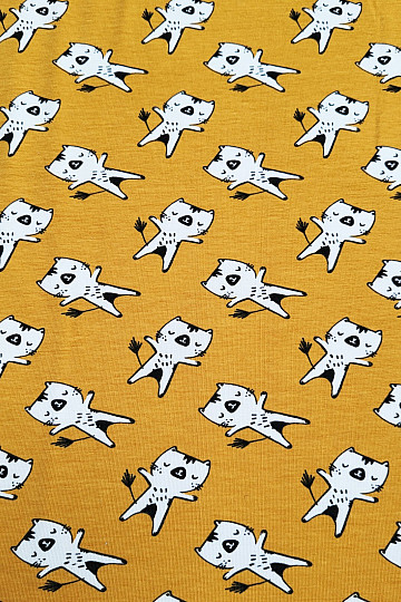 Cotton knitwear KITTENS ocher