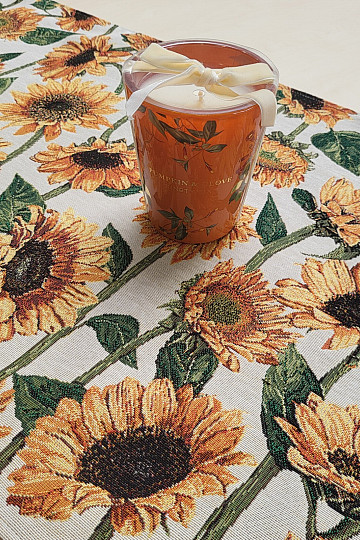 Tapestry tablecloth and SUNFLOWER scarf