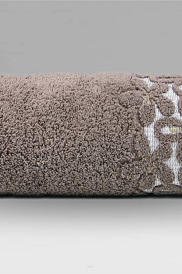 Luxury towel and bath towel BELLA chocolate