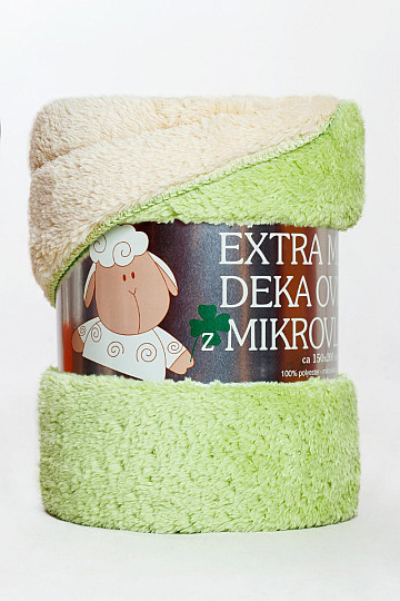 Blanket SHEEP 150/200 light green/cream