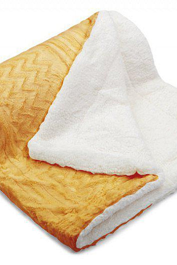 Jacquard blanket SHEEP - 150x200 orange